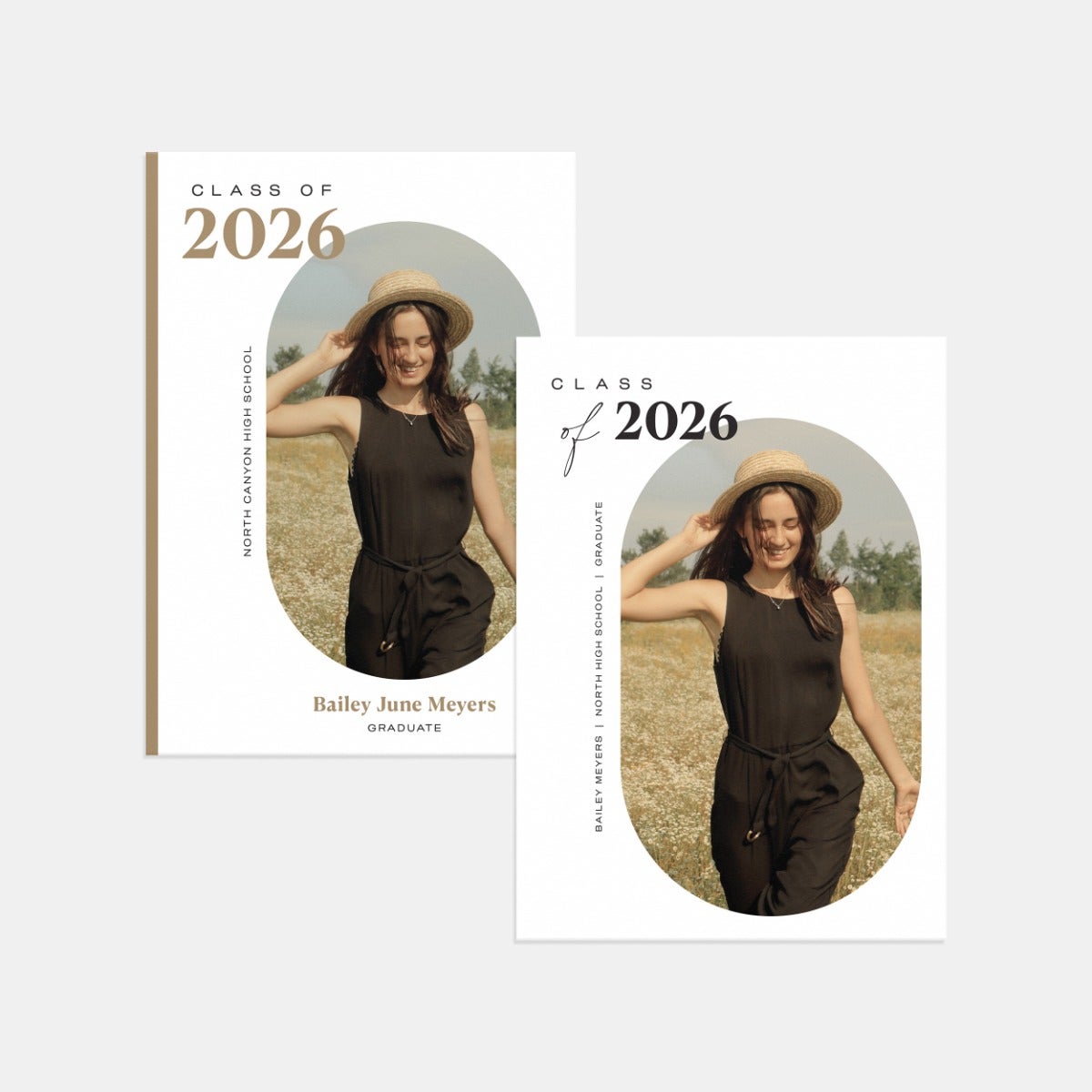 Oval Aperture Graduation Announcement