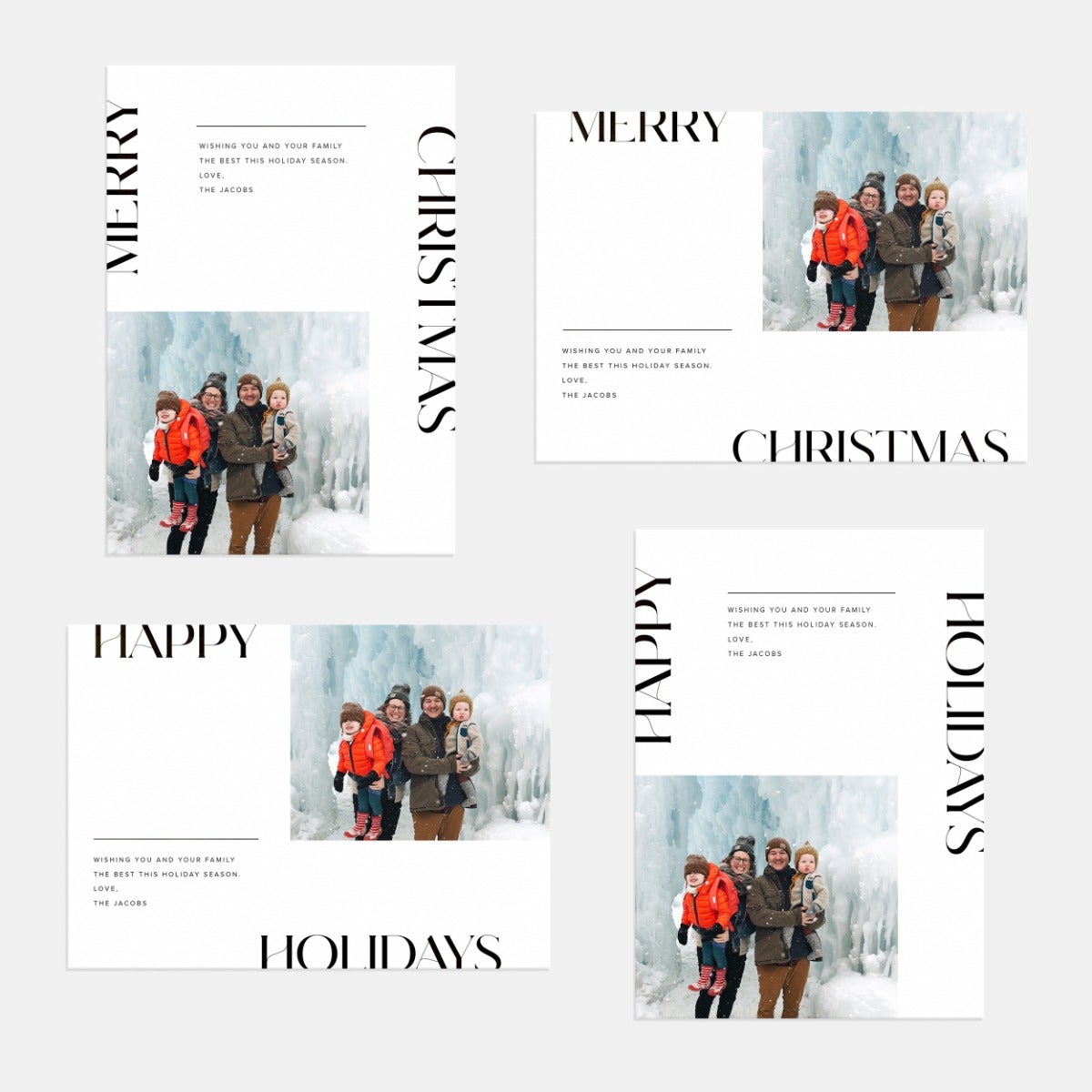 Modern Letters Holiday Card