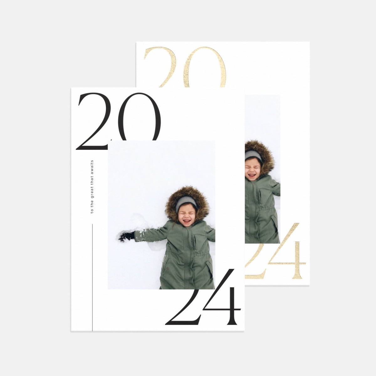 Modern 2024 New Year Card