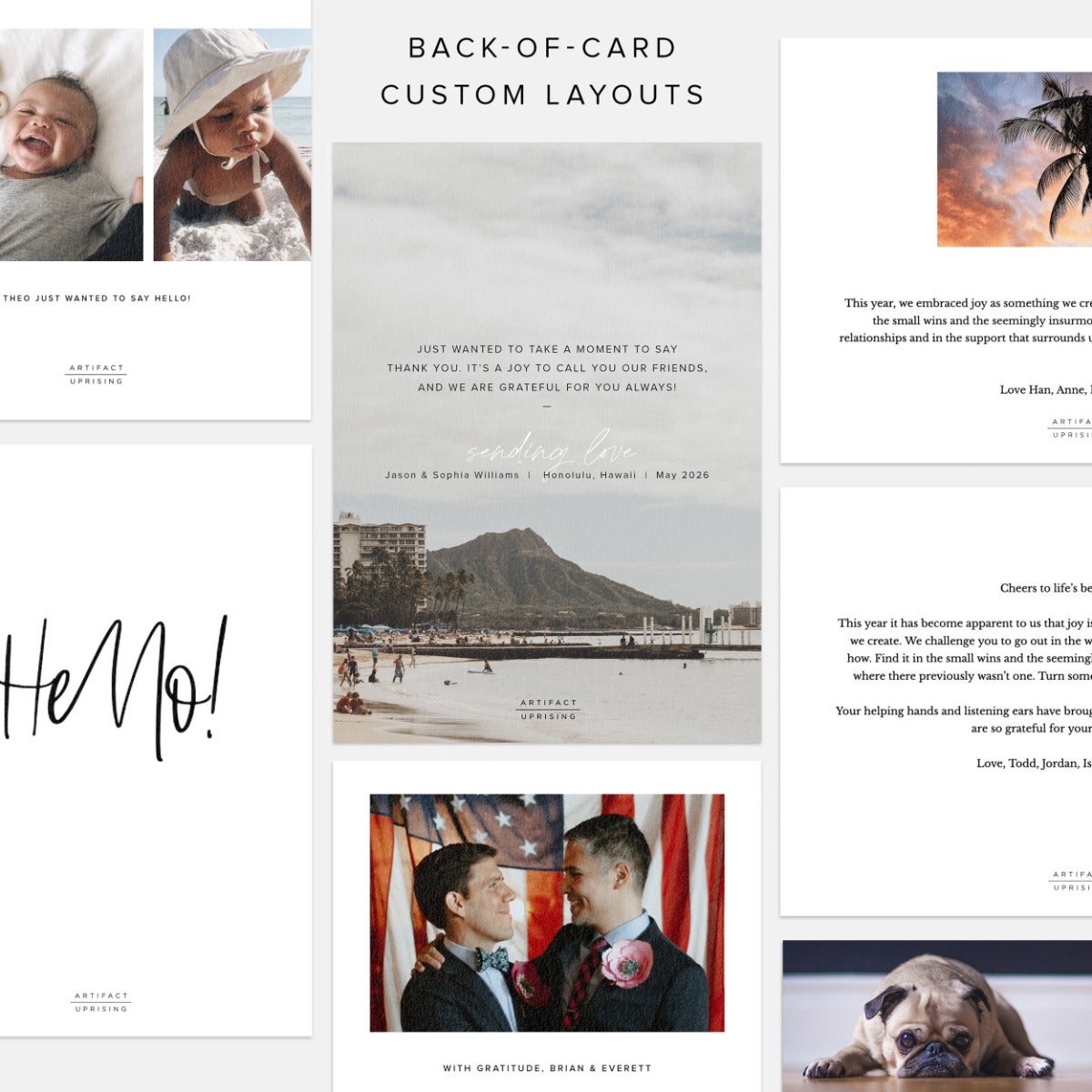 Layered Photo Thank You Card