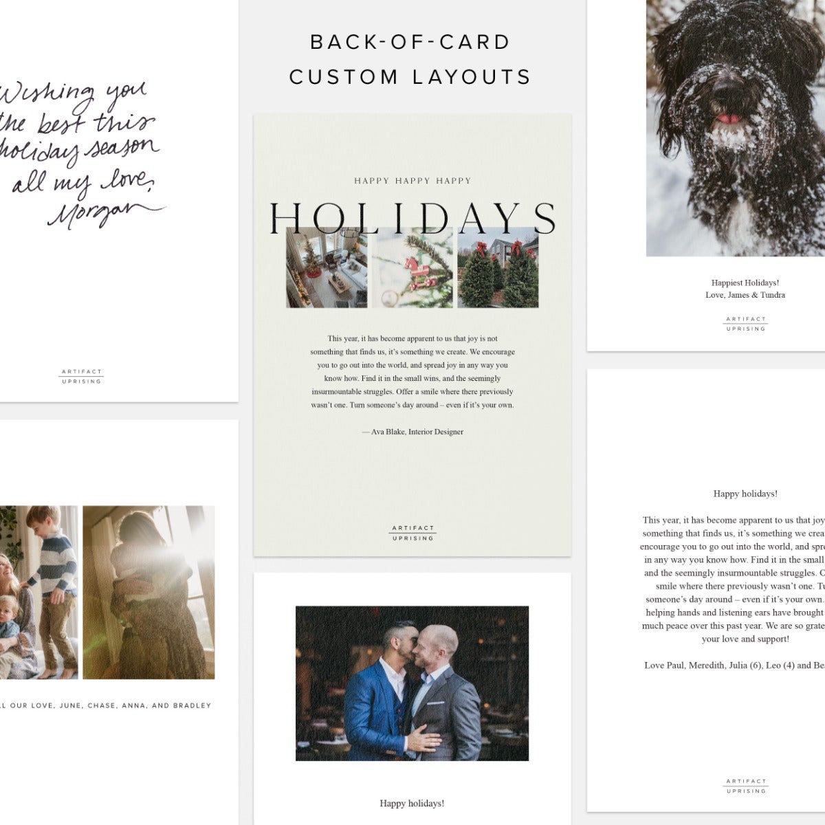 Modern Magazine Business Holiday Card