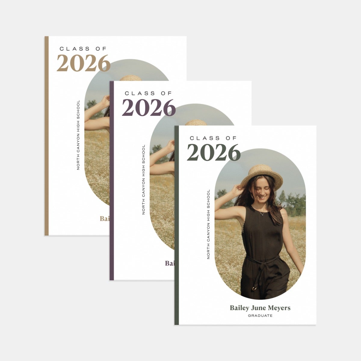 Oval Aperture Graduation Announcement