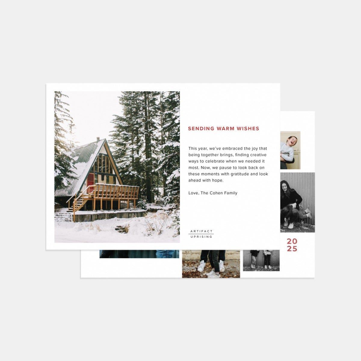 Festive Stamp Holiday Card