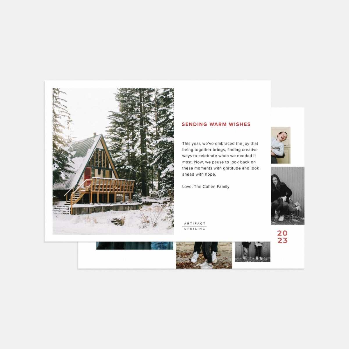 Festive Stamp Holiday Card