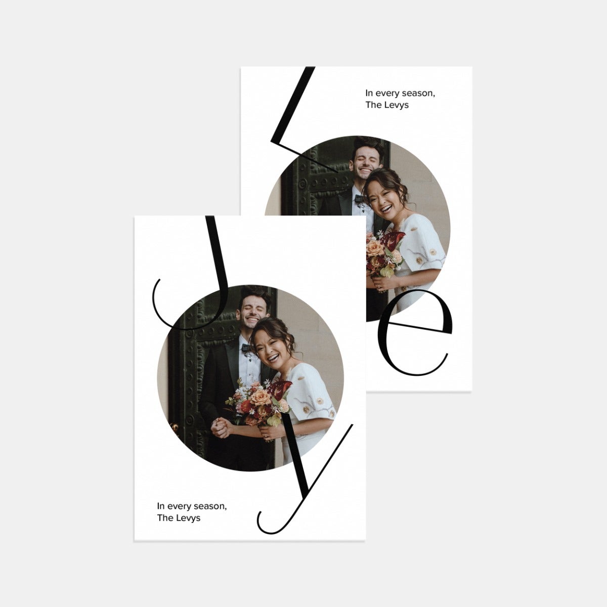 Falling Together Type Holiday Card by Artifact Uprising | Cards