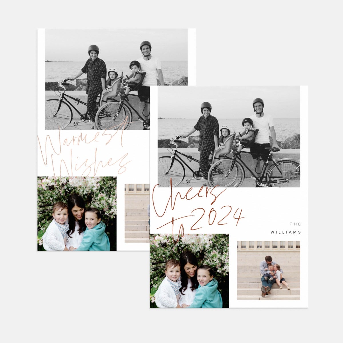 Handwritten Trio Holiday Card