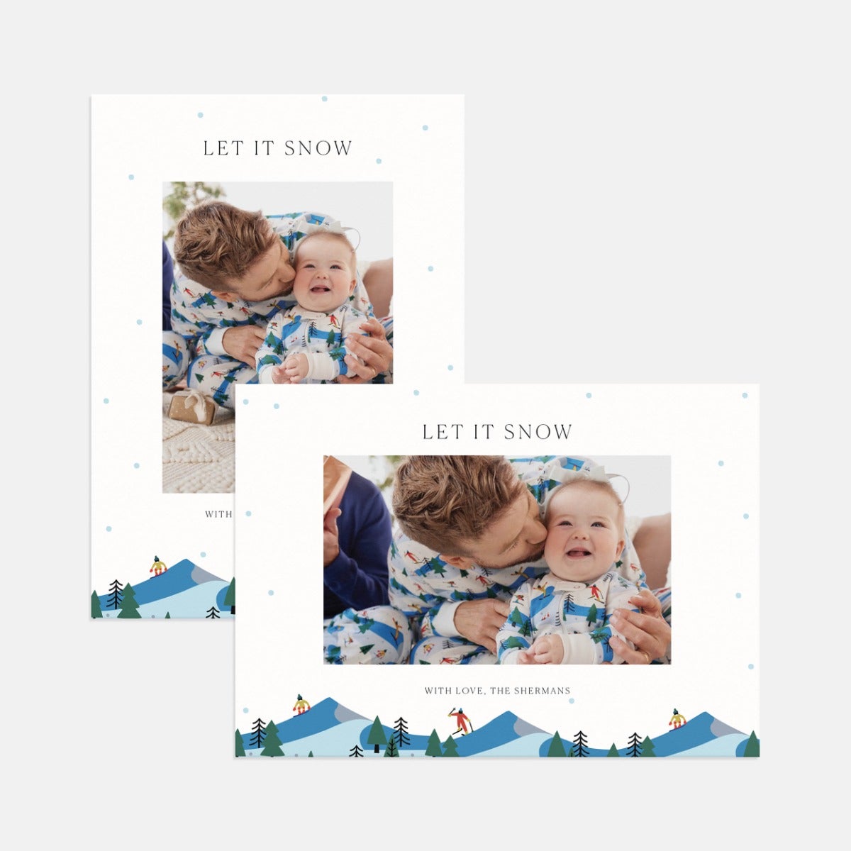 Hanna Andersson Ski Slope Holiday Card