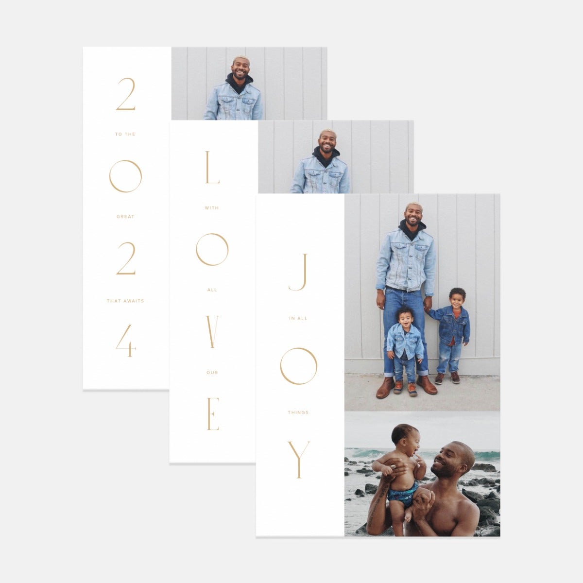 Stacked Serif Holiday Card