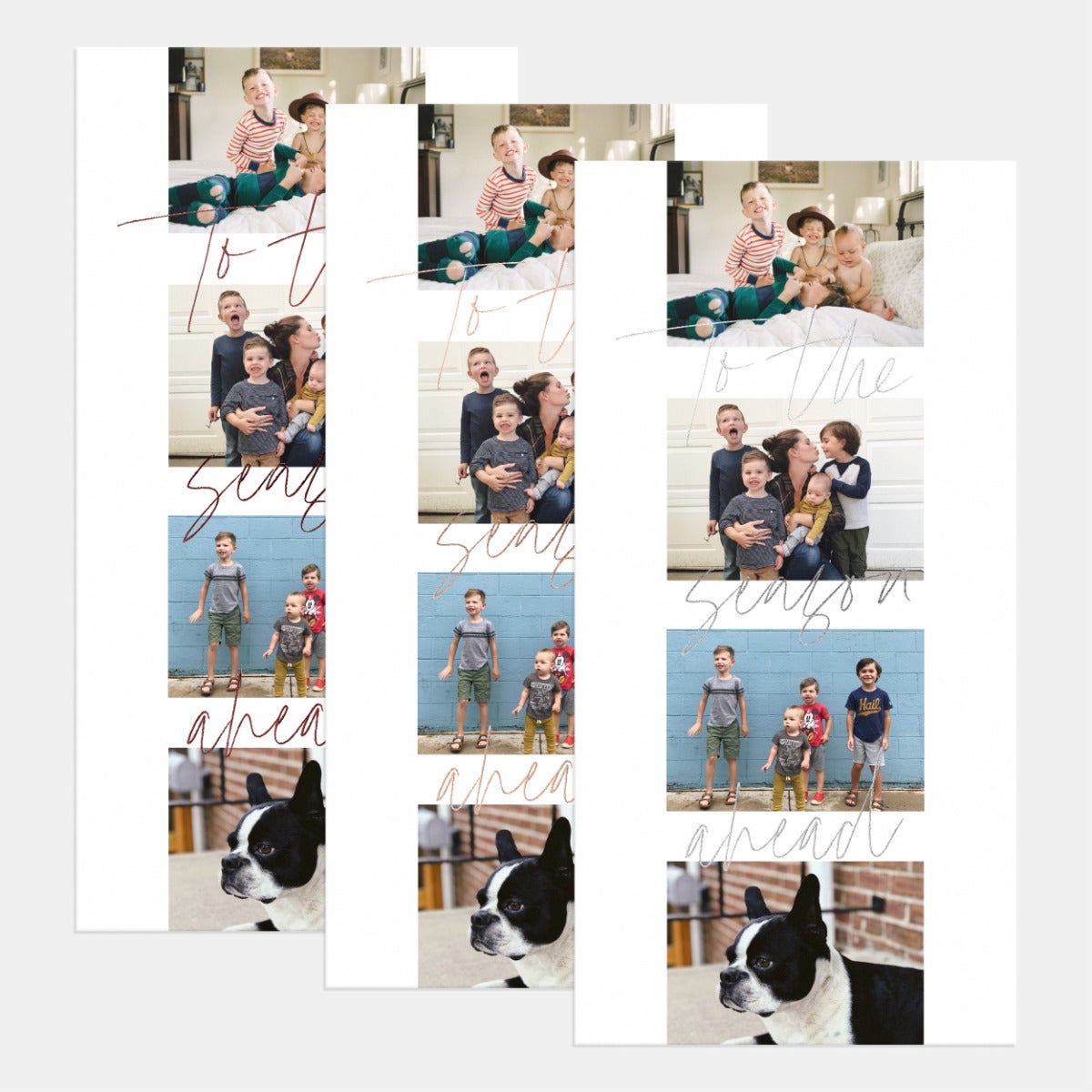 Script Film Strip Holiday Card
