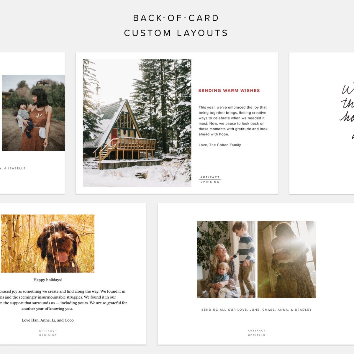 Festive Stamp Holiday Card