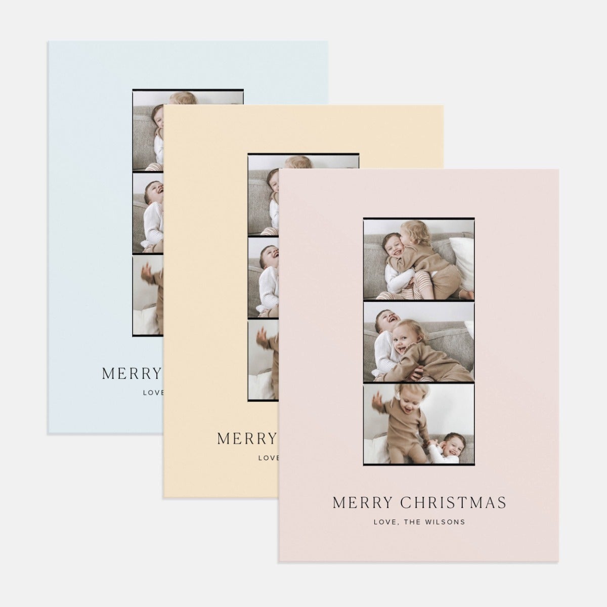 3-Image Photo Strip Holiday Card by Artifact Uprising | Cards