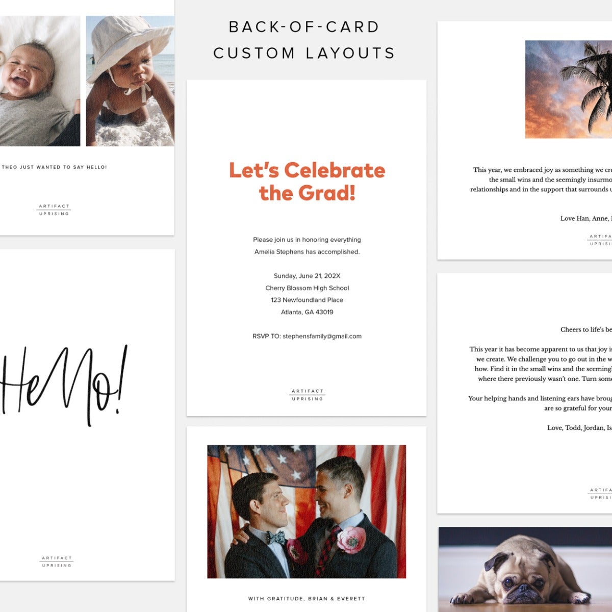 Squiggle Graduation Announcement 