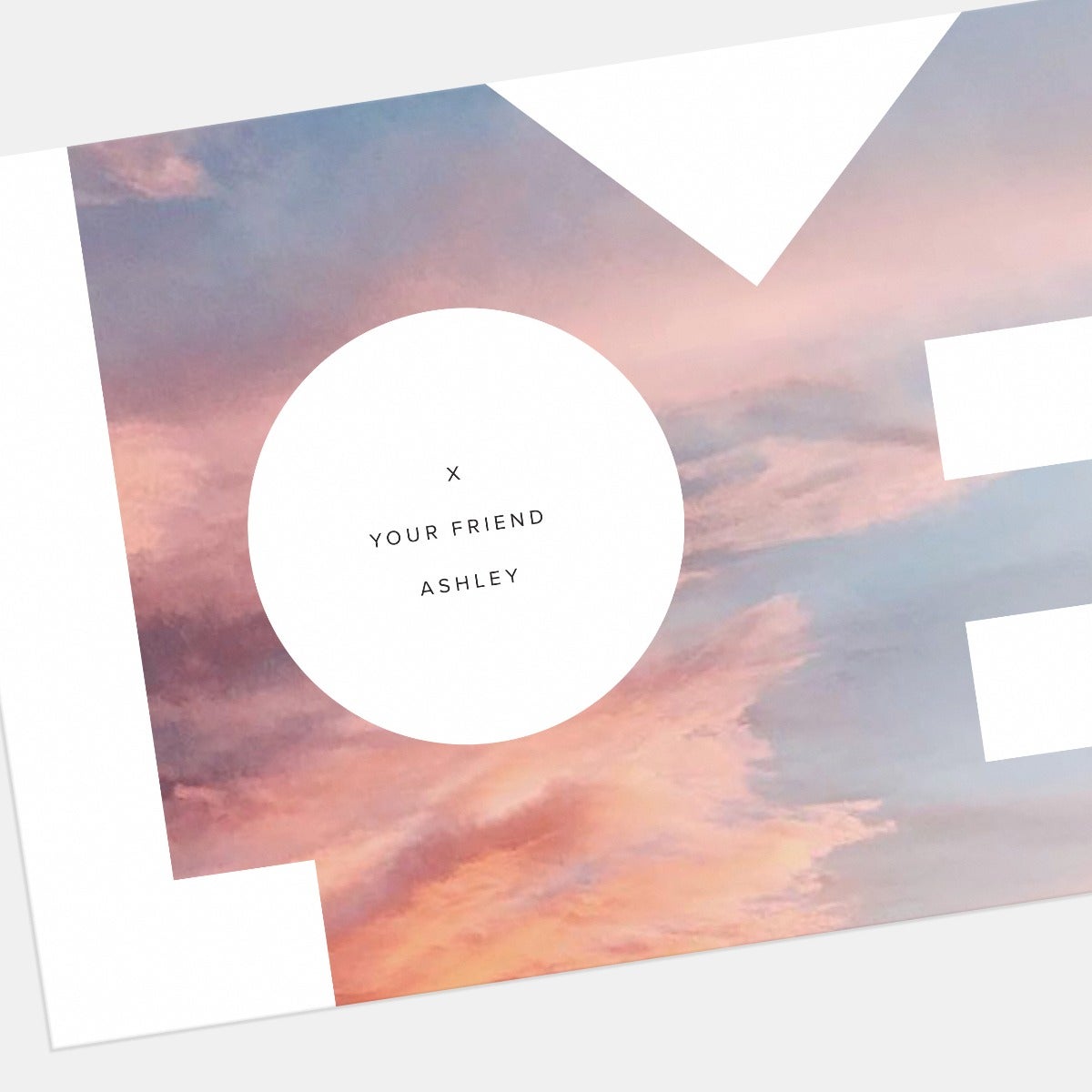 Abstract Love Note Card