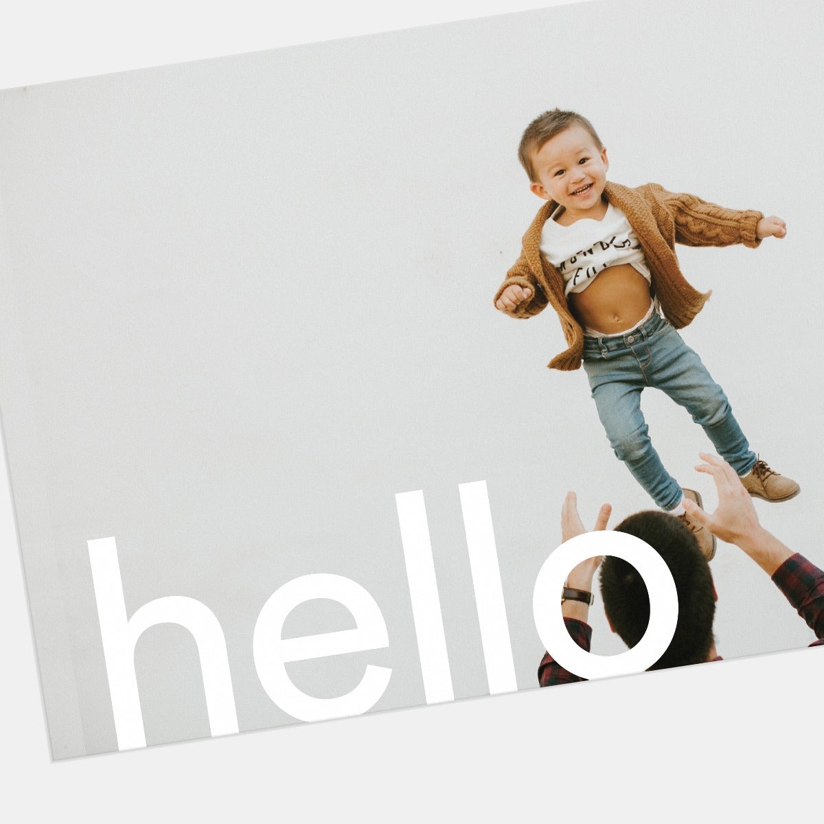 Bold Hello Greeting Card