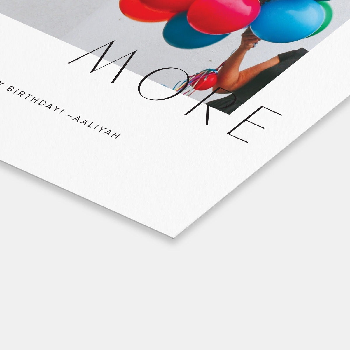 Elegant Overlay Birthday Card