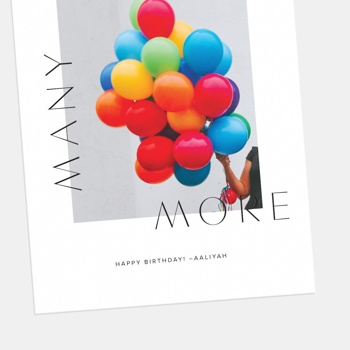 Elegant Overlay Birthday Card