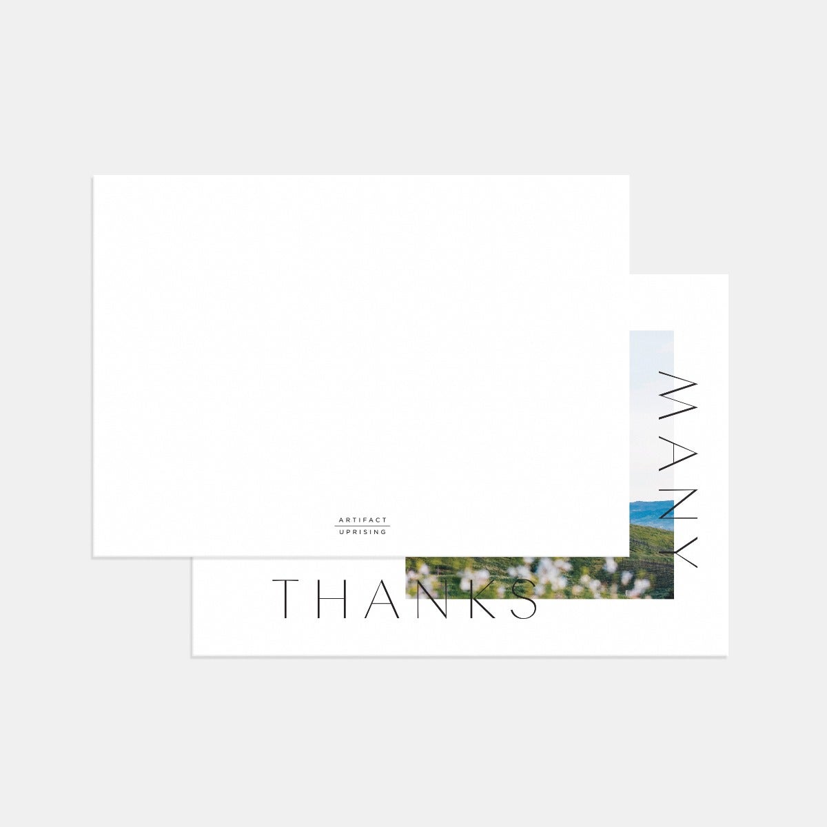 Elegant Overlay Thanks Card