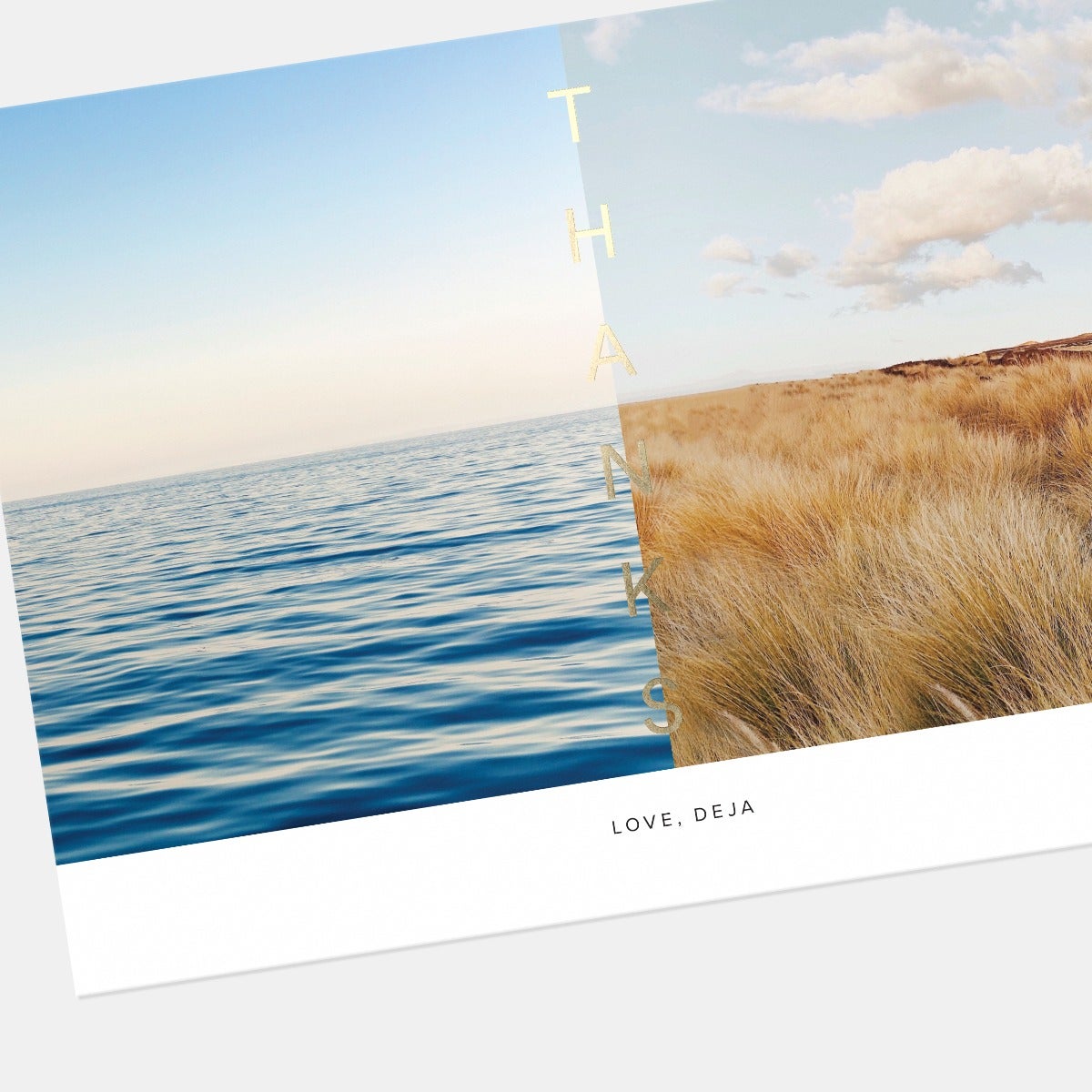 Side-by-Side Thank You Card