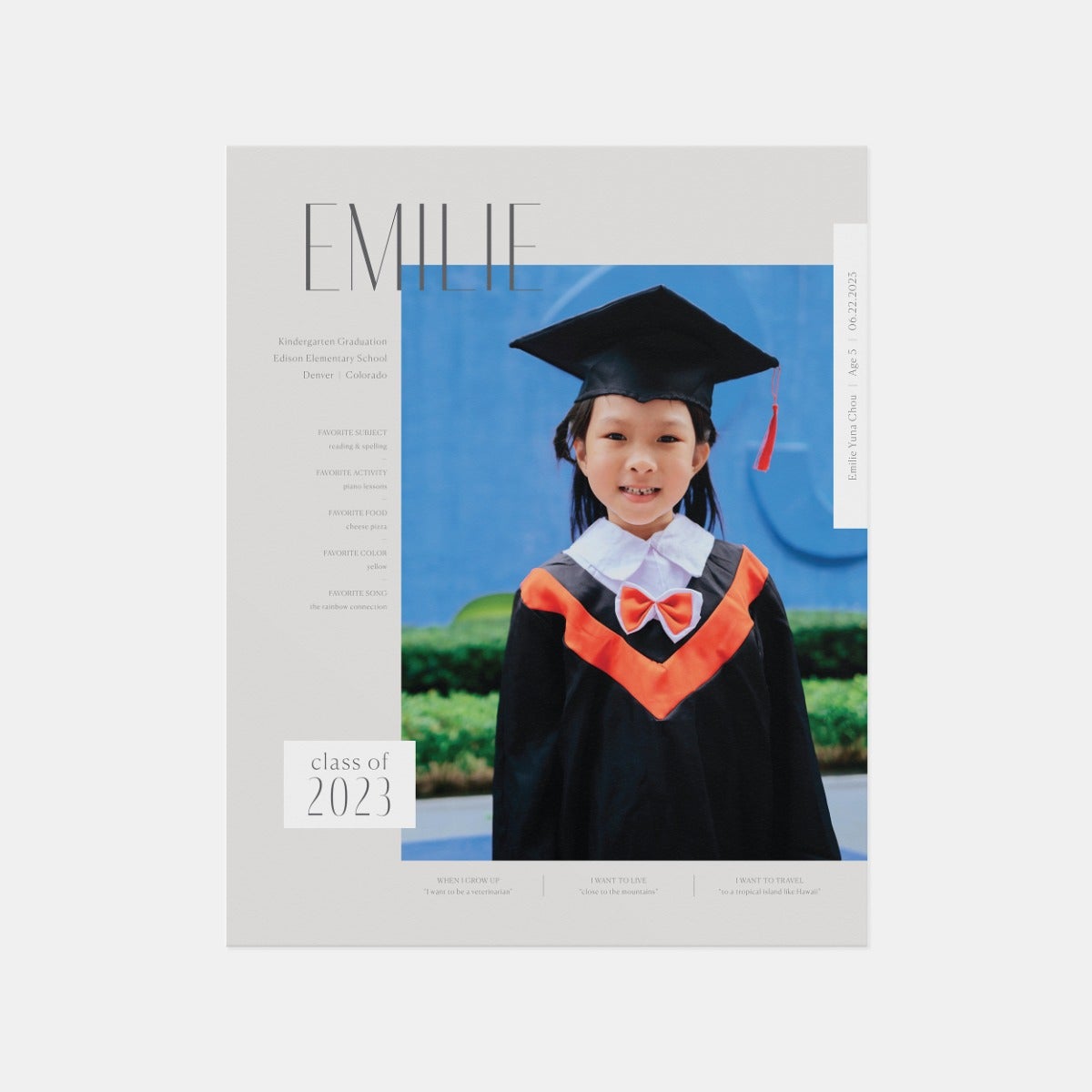 Image for Minimal Graduation Poster Print