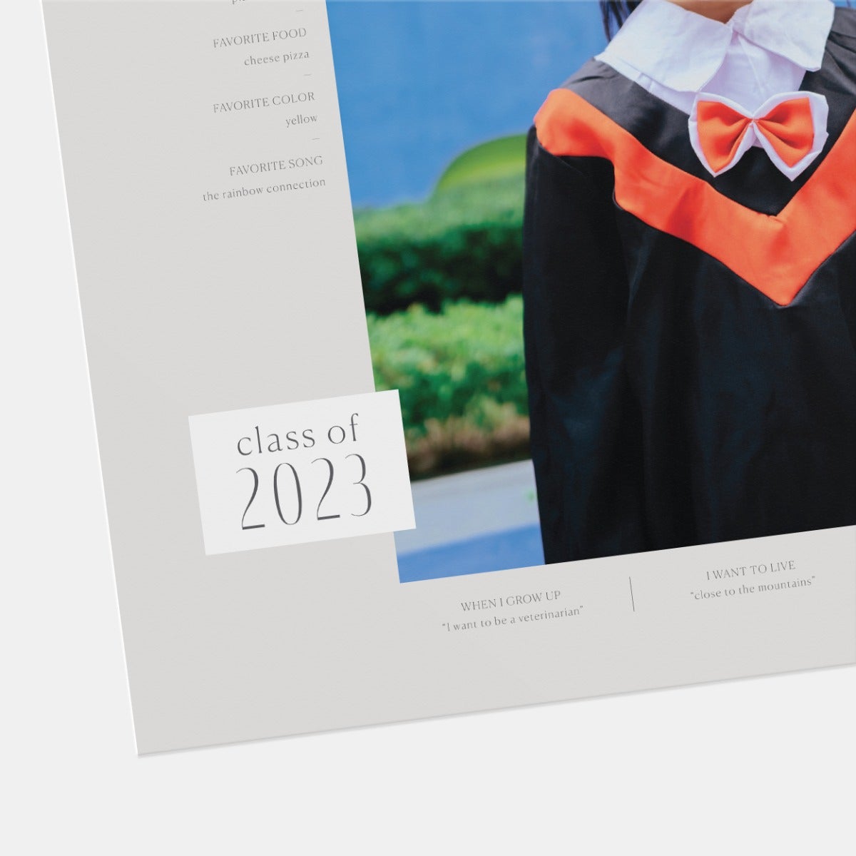 Minimal Graduation Poster Print