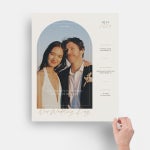 Modern Wedding Arch Poster Print