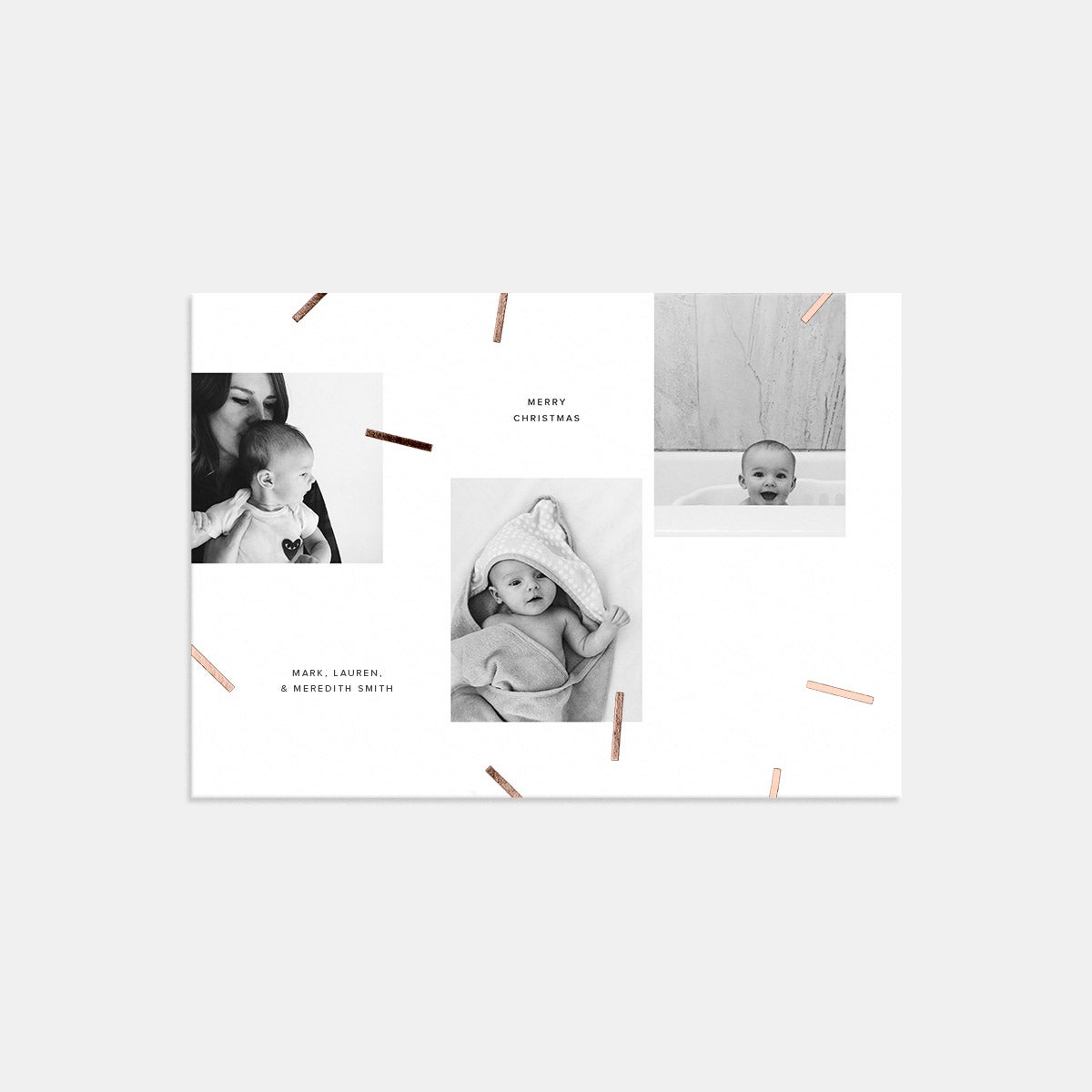 Modern Confetti Holiday Card
