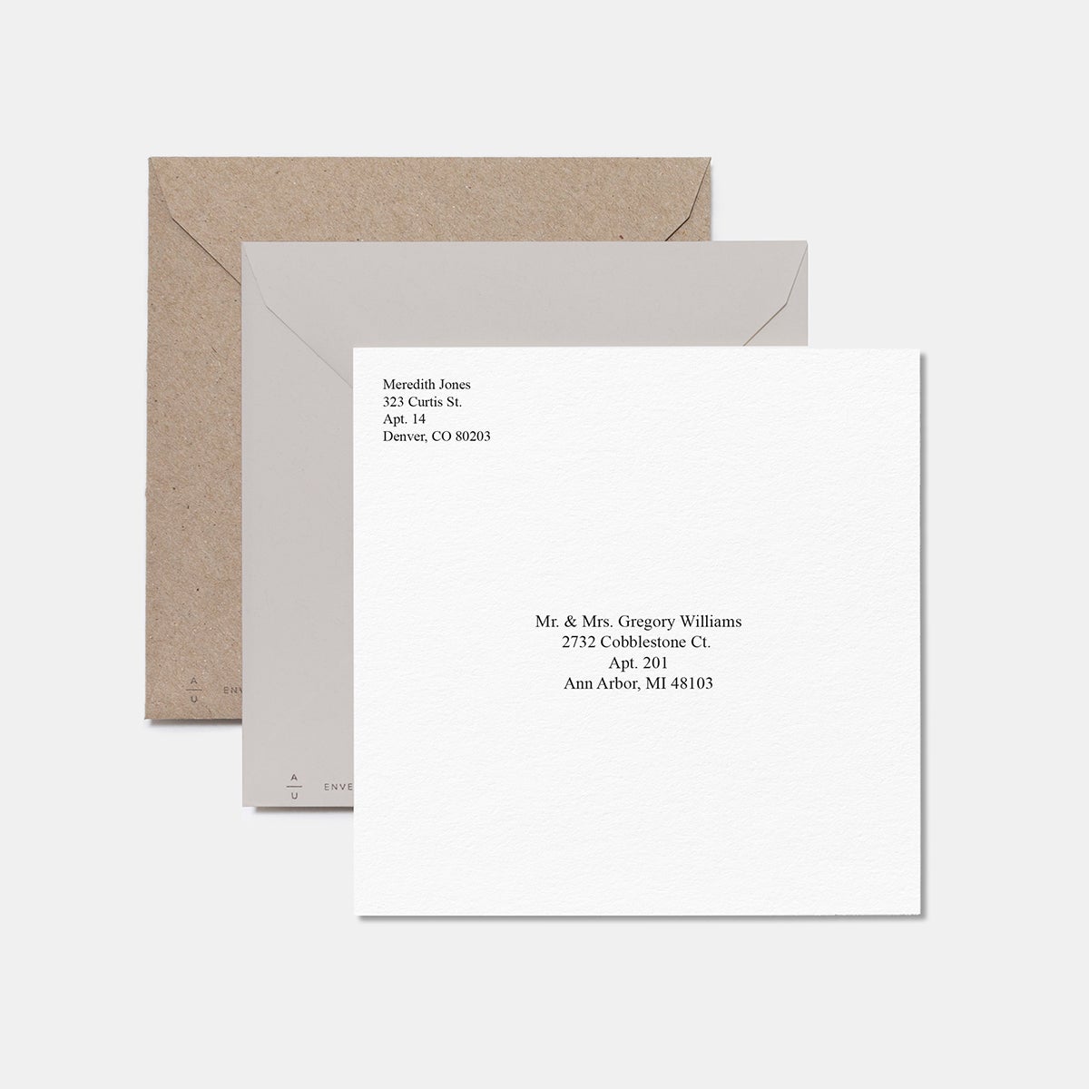 Square Gratitude Thank You Card