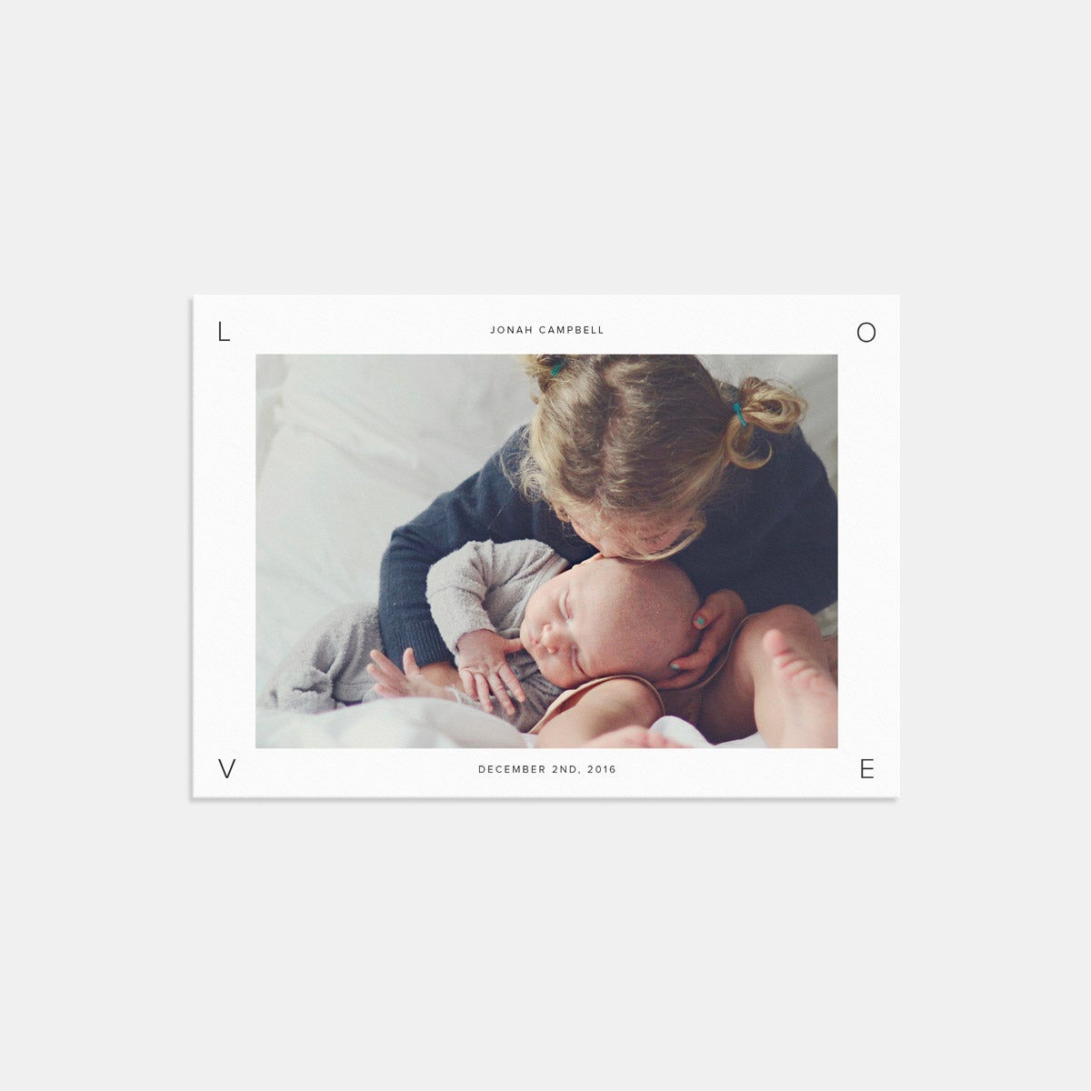Simple Love Birth Announcement by Artifact Uprising | Cards