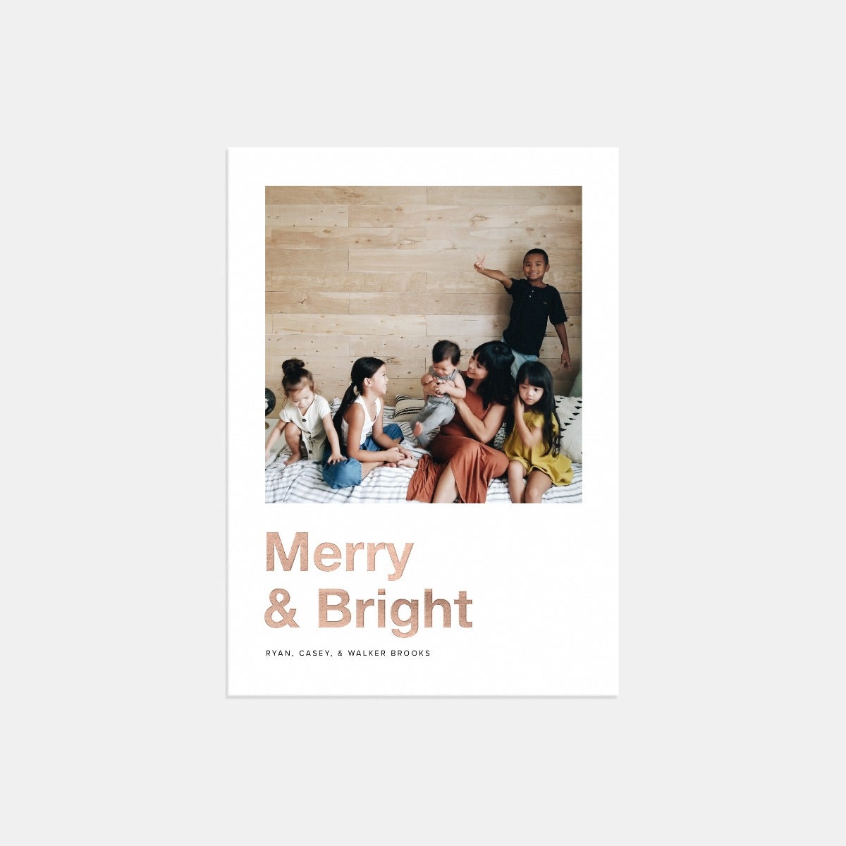 Bold Merry & Bright Holiday Card by Artifact Uprising | Cards