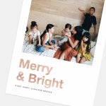 Bold Merry & Bright Holiday Card