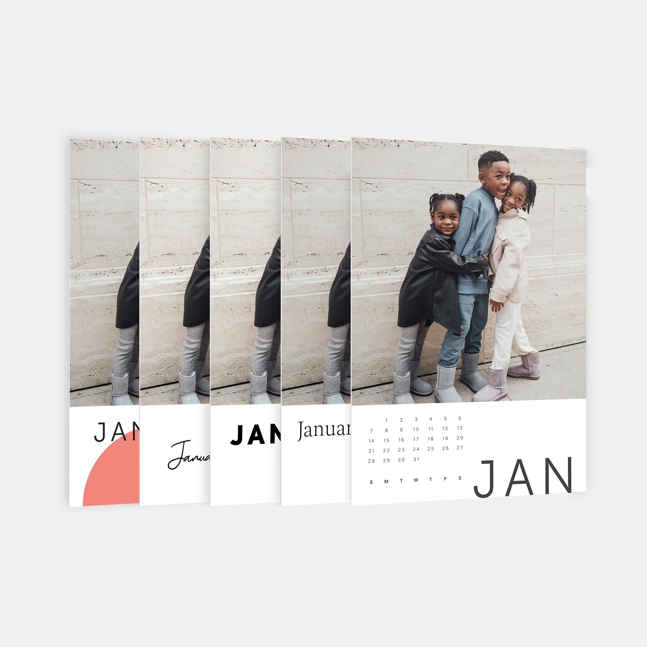 Digital Scrapbook Pack, January Calendar Journal Cards Kit by Connection  Keeping