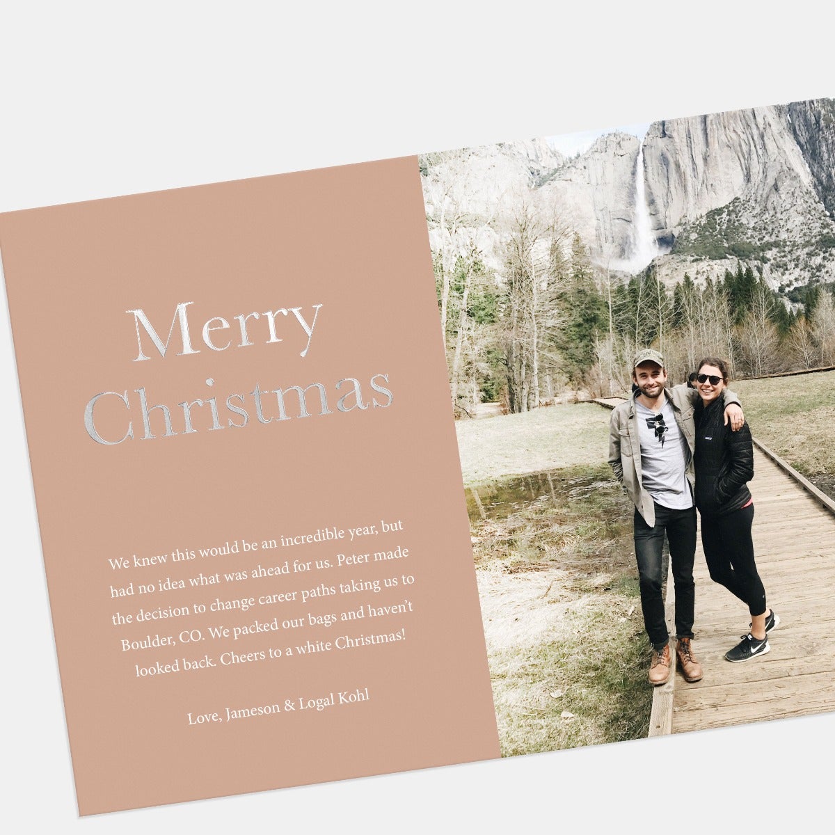 Colorblock Holiday Card