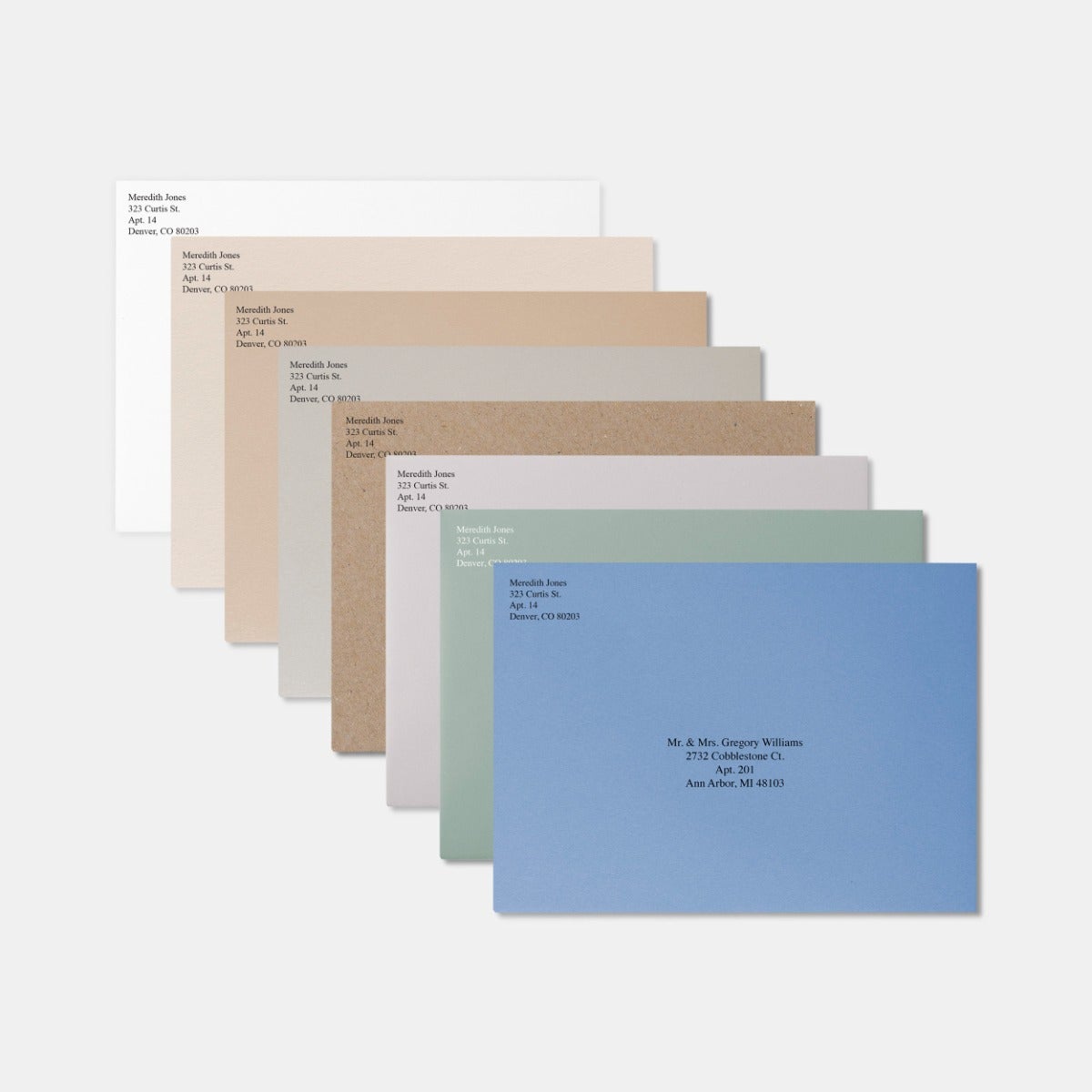 Colorblock Thank You Card