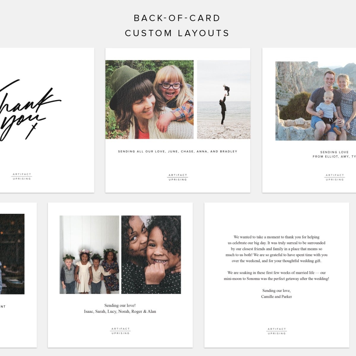 Square Gratitude Thank You Card