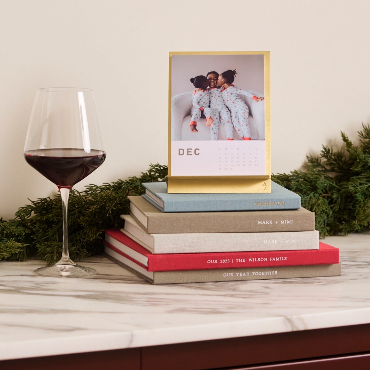 Brass Easel & Calendar