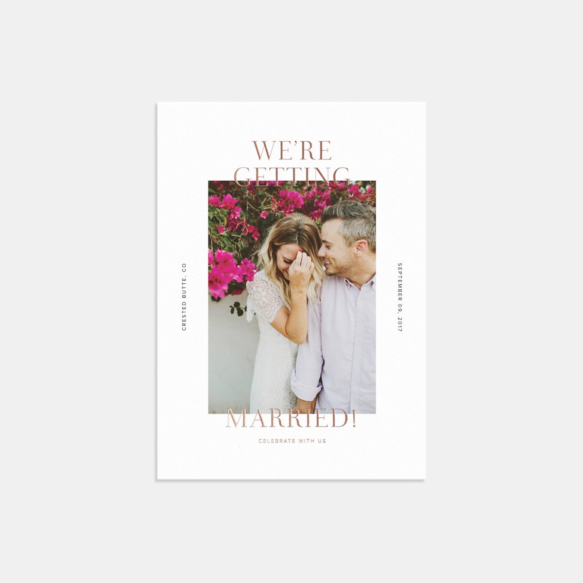 Uniquely Modern Save The Date Cards 