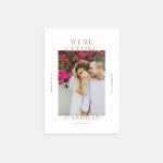 Getting Married Photo Card with Foil