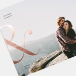 Ampersand Save The Date Card with Foil