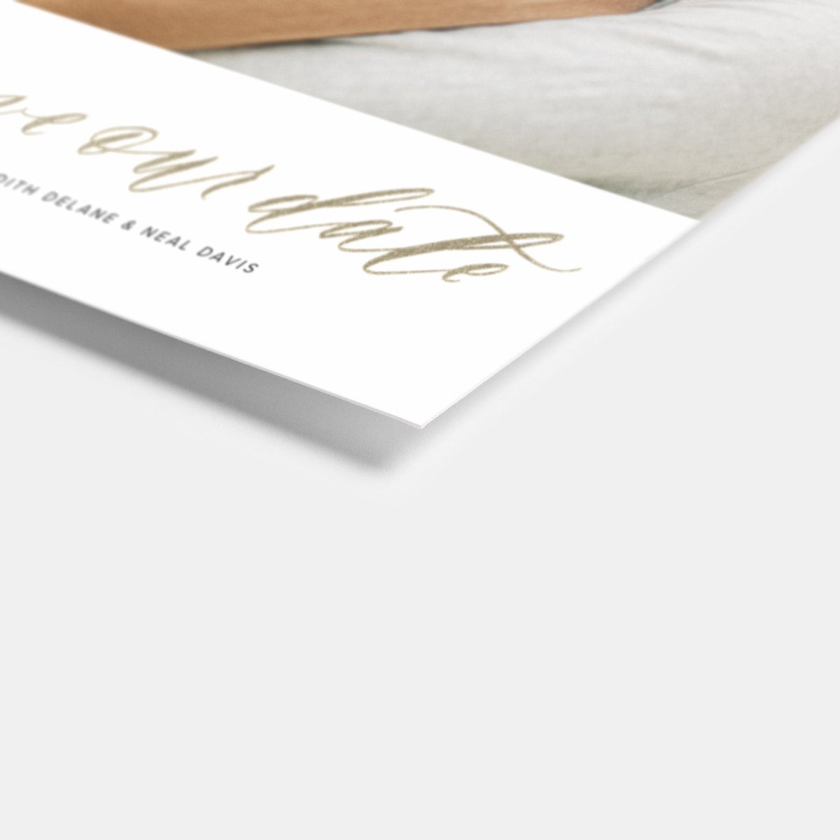 Hand-Lettered Save Our Date Card