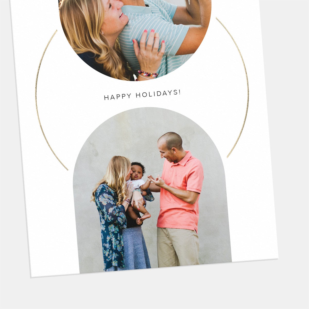 Geometric Connection Holiday Card
