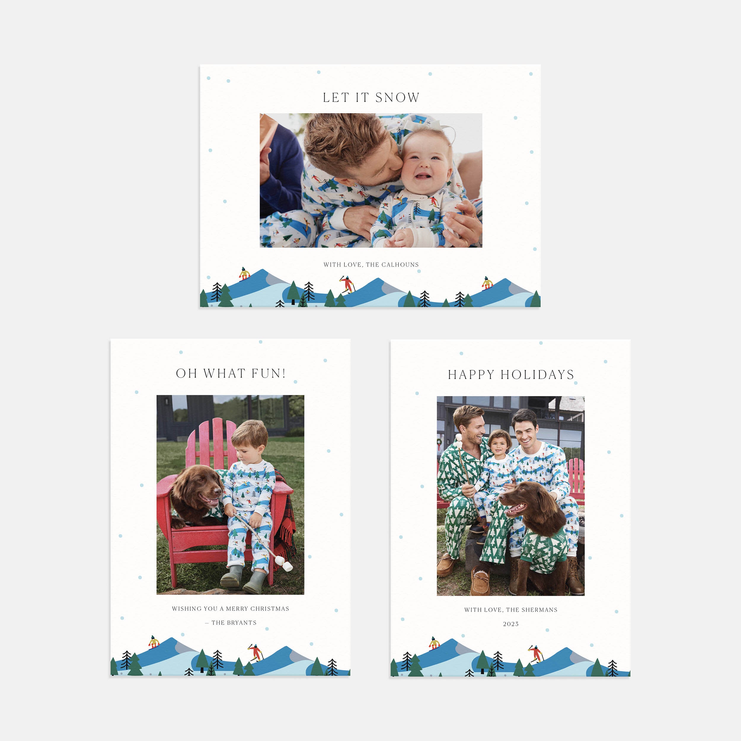 Hanna Andersson Ski Slope Holiday Card