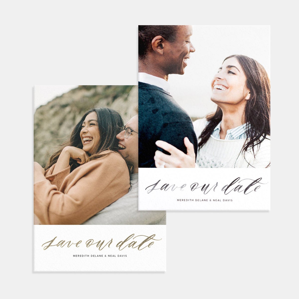 Hand-Lettered Save Our Date Card