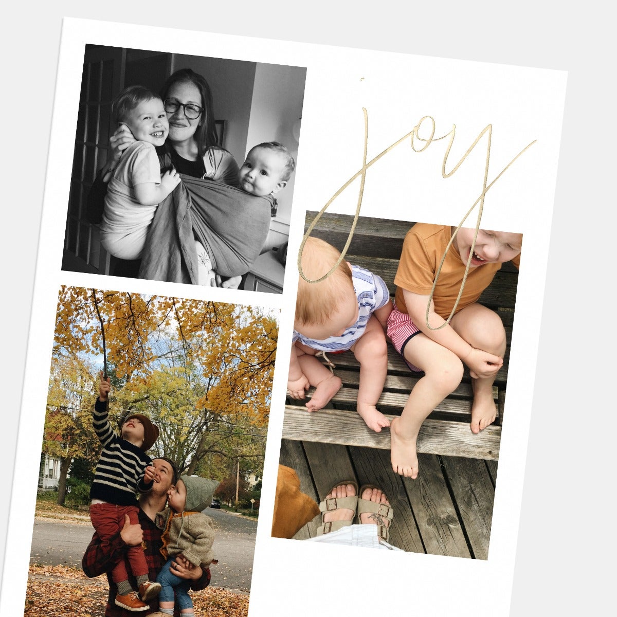 Hand-Lettered Multi-Image Joy Card