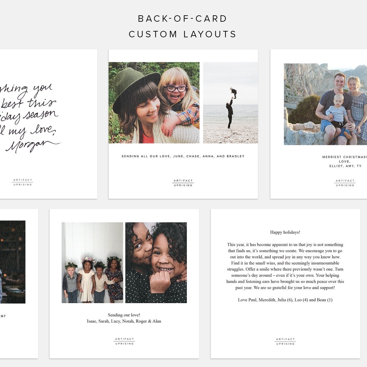 Square Gratitude Business Holiday Card