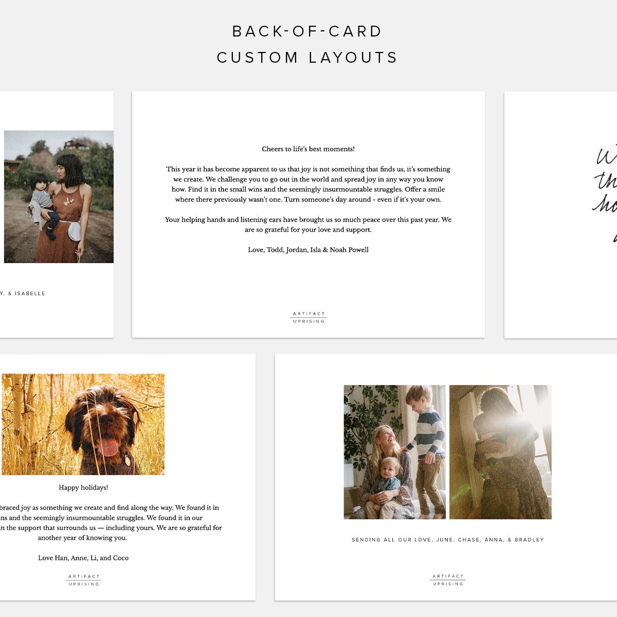 Trio Photo Strip Holiday Card