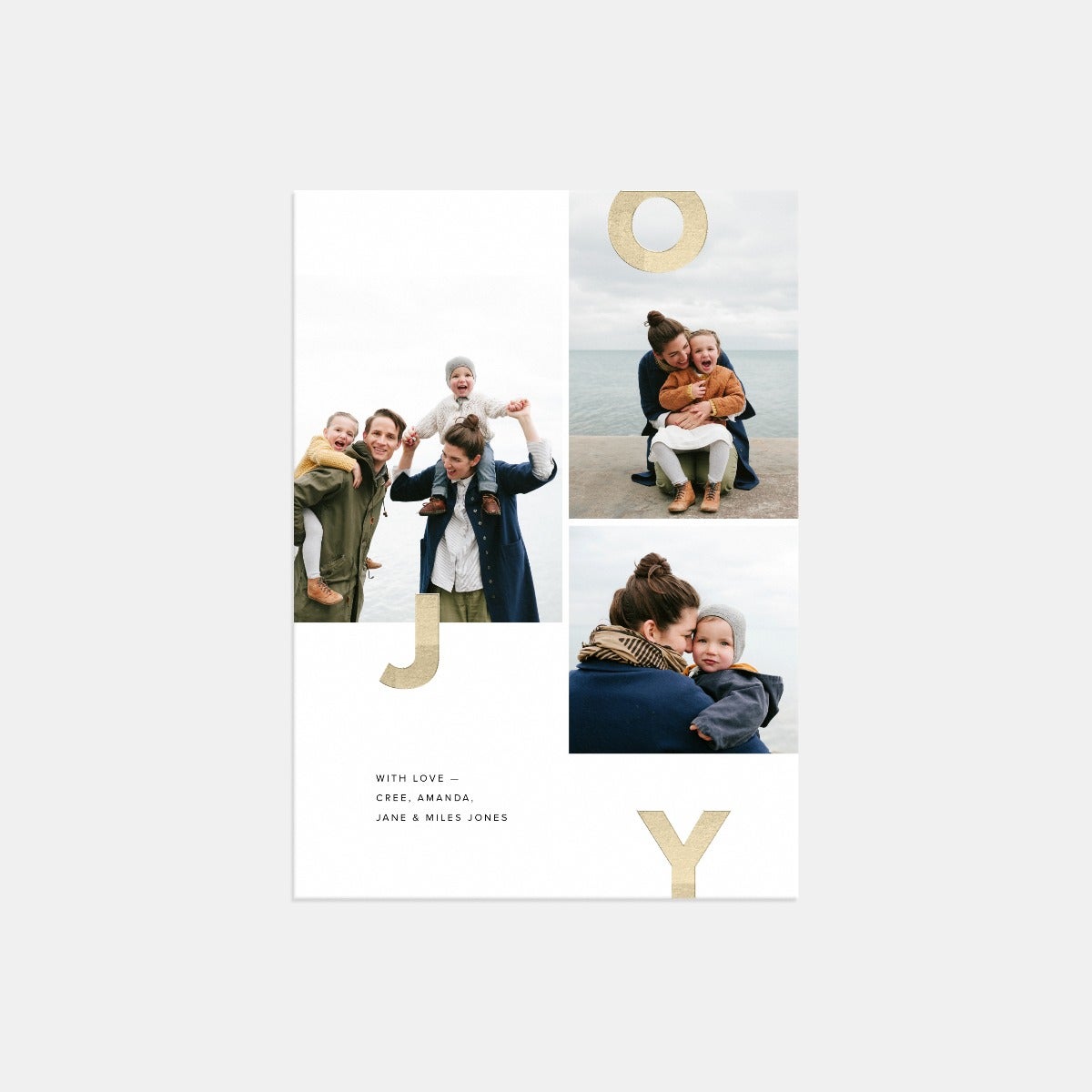 Joy Multi-Image Holiday Card by Artifact Uprising | Cards