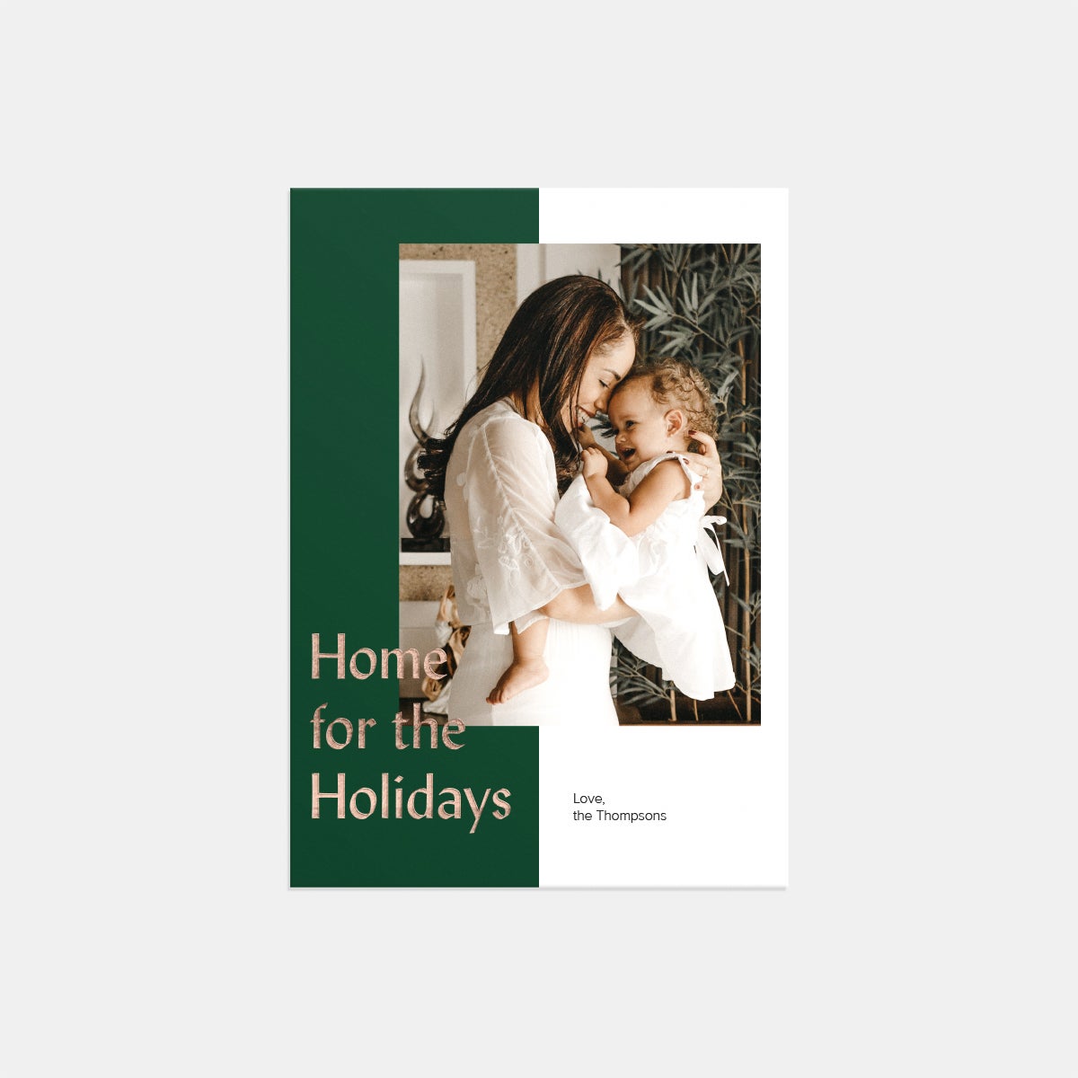 Layered Colorblock Holiday Card