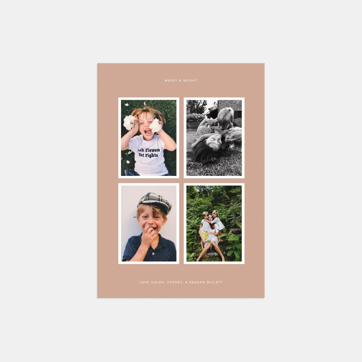 Merry & Bright 4-Image Card