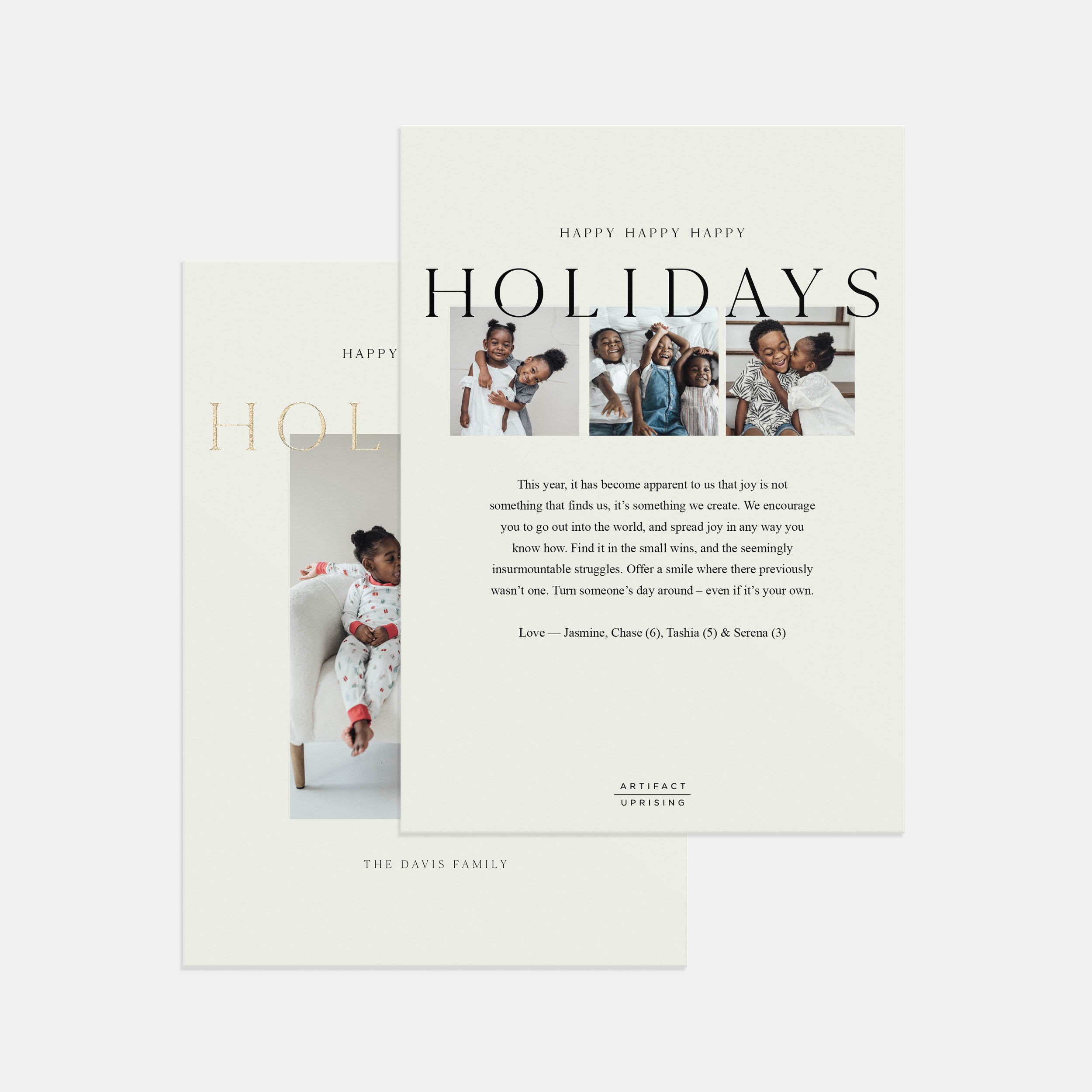 Modern Magazine Holiday Card
