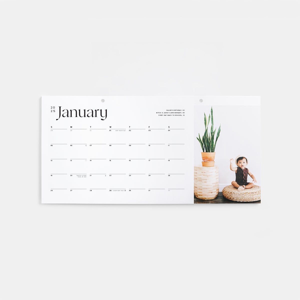 Modern Wall Calendar Refill Pack